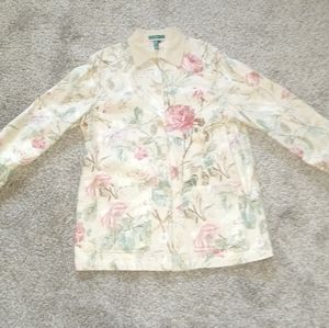 Pre-owned gently used Ralph Lauren floral jacket